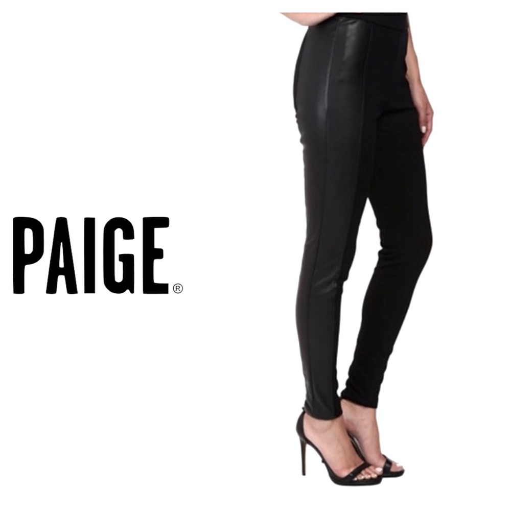 Paige Knit & Leather Pants